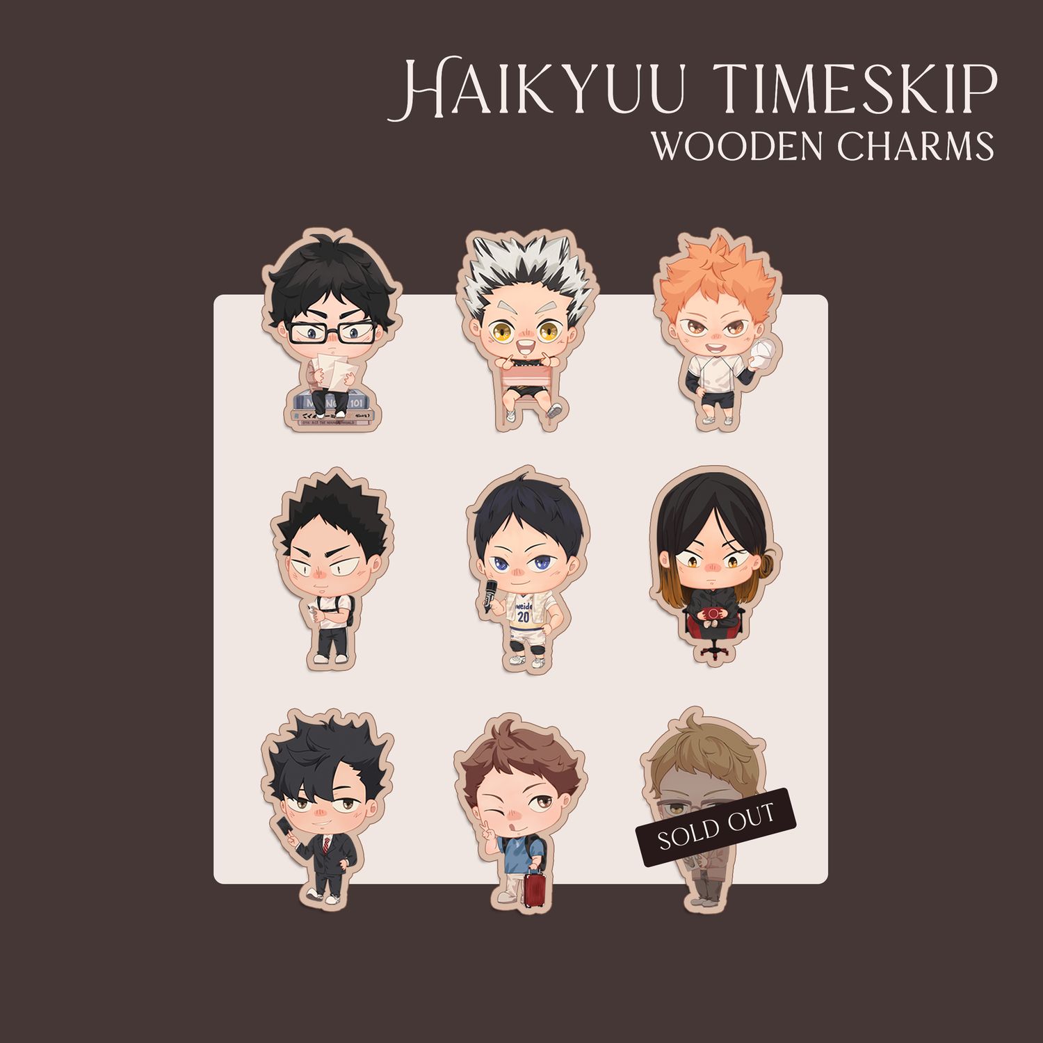 Haikyuu Wooden Charms