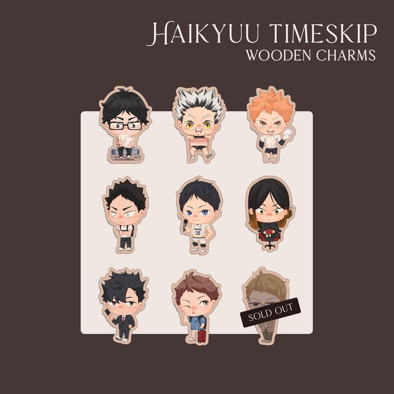 Haikyuu Wooden Charms