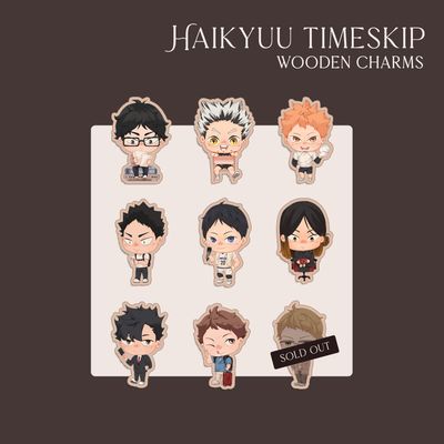 Haikyuu Wooden Charms