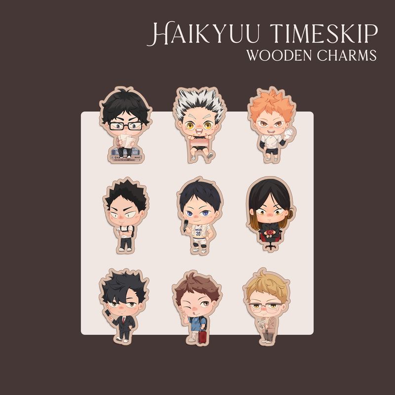 Haikyuu Wooden Charms