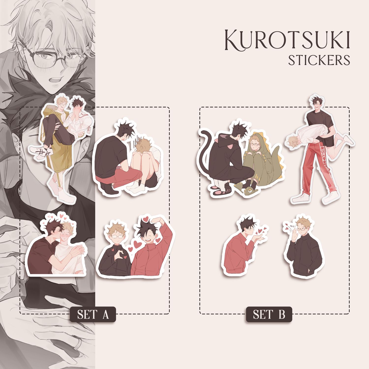 Kurotsuki Sticker Set