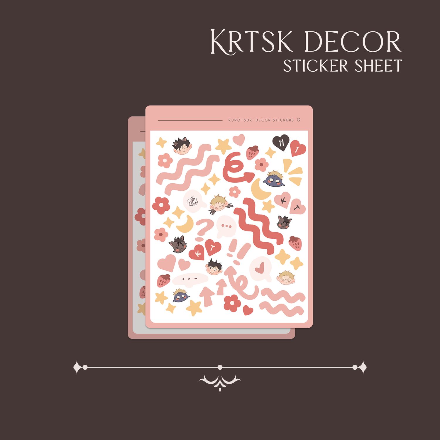 Kurotsuki Sticker Sheet