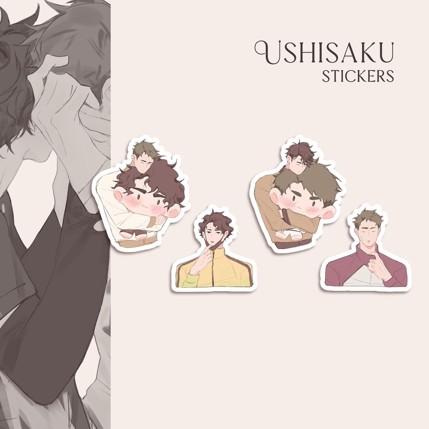 Ushisaku Sticker Set
