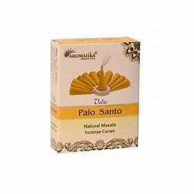 Incense - Aromatika Vedic Masala Dhoop Cones, Incense - Aromatika: Palo Santo (KO-AM-VED-DC07)