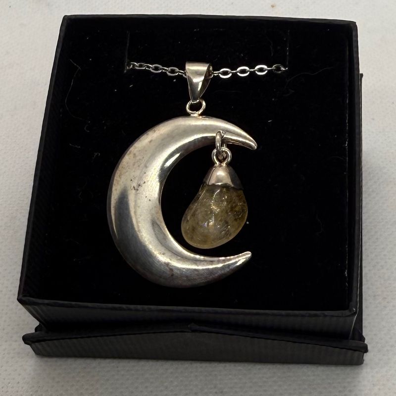 Weekly Special - Jewelry Citrine in a crested moon.