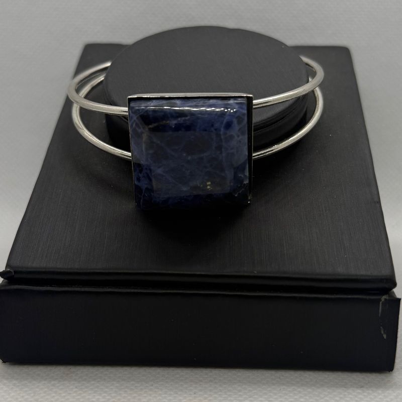Jewellery -  Square Bracelet 25mm Sodalite- B Grade