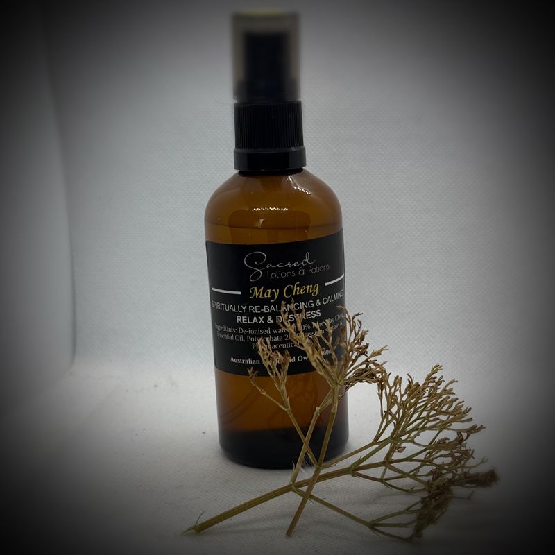 Sprays and Mists - May Cheng Mist - Spiritually Re-Balancing, Calming, Relaxing and Destressing.