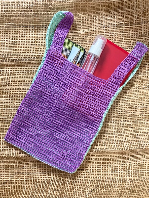 two-tone mesh bag