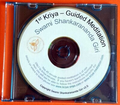 1st Kriya 45 Minute Guided Meditation v2.0 with Swami Shankarananda Giri - students will receive MP3 instead