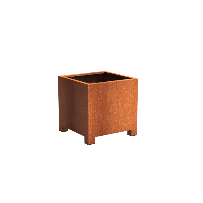 Andes Corten Steel Planter with Feet
