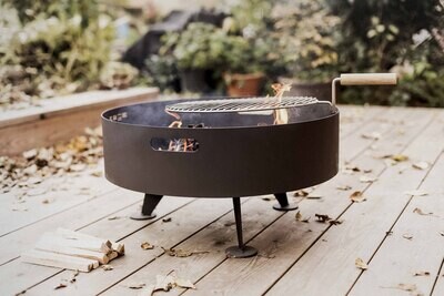 ROUND FIREPIT - BACK TO FIRE
