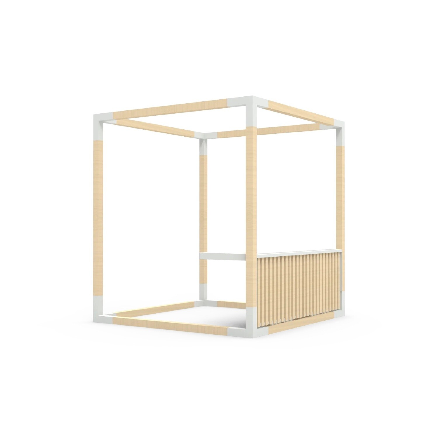 SLAT WALL WITH TABLE 1/3 - Modular System LEVA (ACCESSORY)