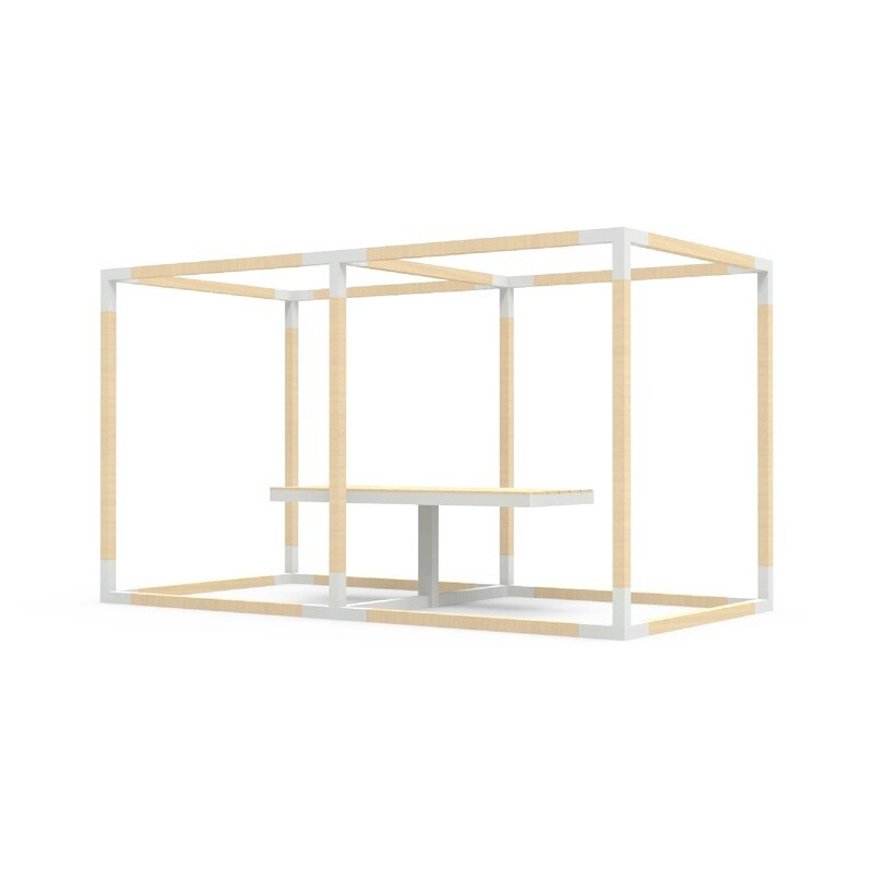 DINING TABLE FOR TWO CUBES  - Modular System LEVA (ACCESSORY)