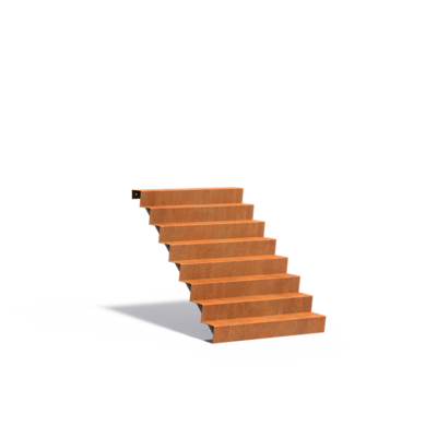 Corten Steel Stairs - 8 Steps 1250x1920x1360