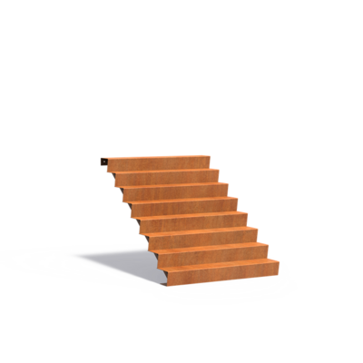 Corten Steel Stairs - 8 Steps 1500x1920x1360