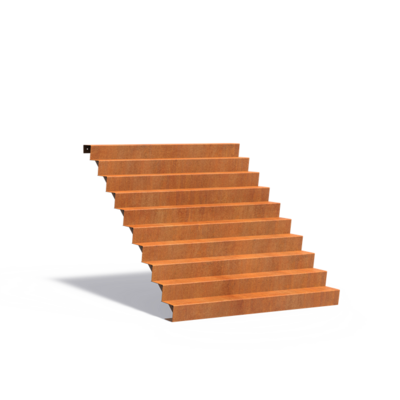 Corten Steel Stairs - 10 Steps 2000x2400x1700