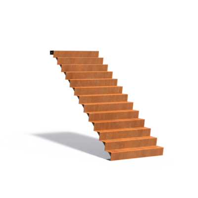 Corten Steel Stairs - 13 Steps 1250x3120x2210