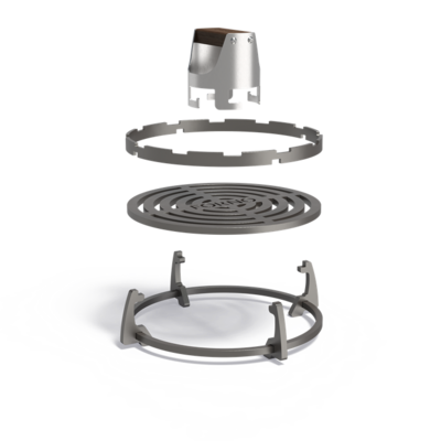 Grill Set For Fire Bowl -  354x354x91