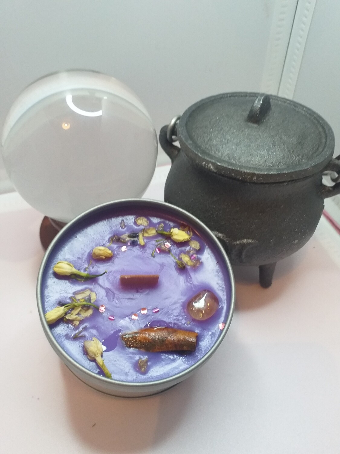 Protection spell candle