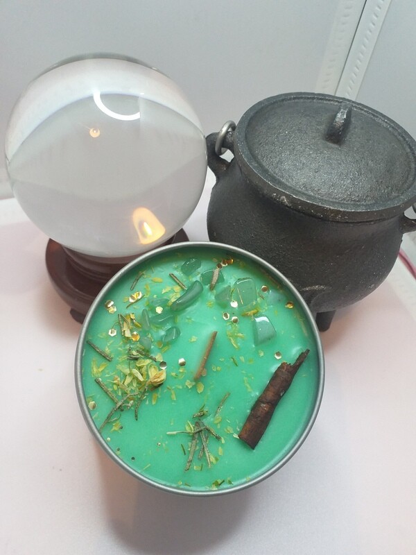 Prosperity spell candle