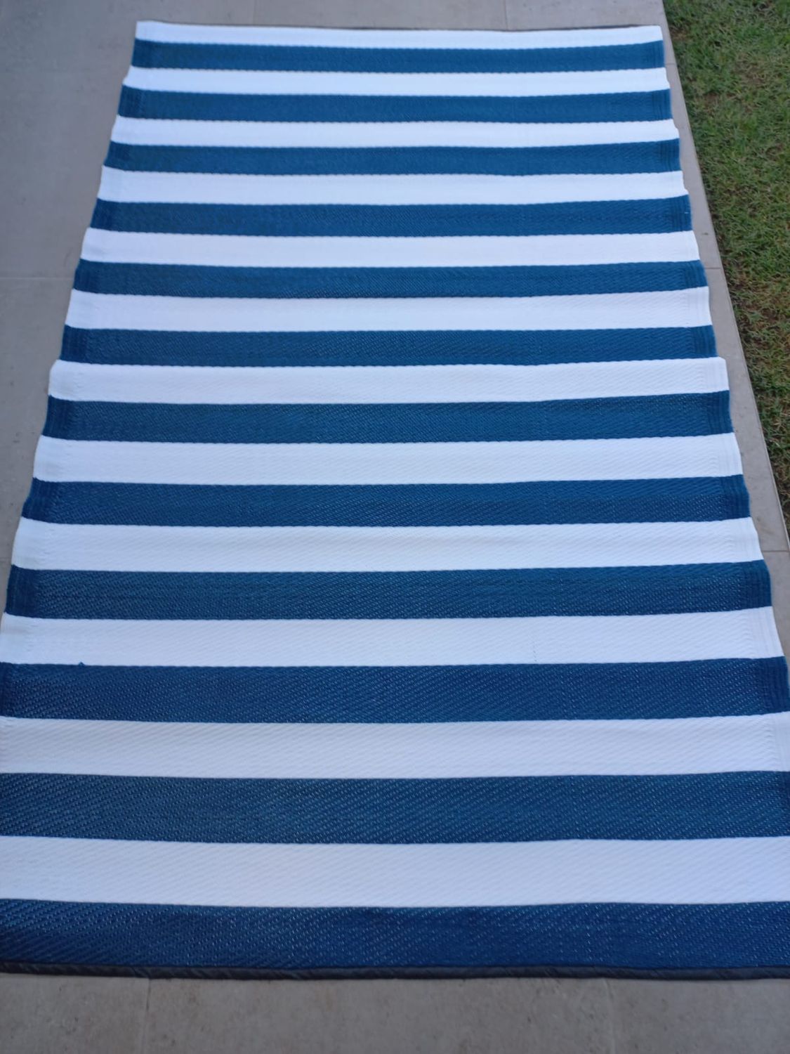 Stripes Pattern Navy White 1.2m x 2m