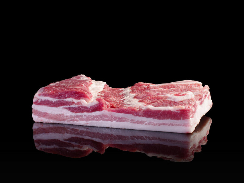 Varkens speklapjes (Porc Belly) +/- 700 Gram