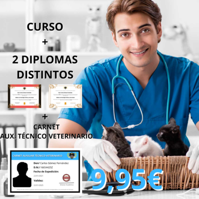 Curso Auxiliar Técnico Veterinario (350h)