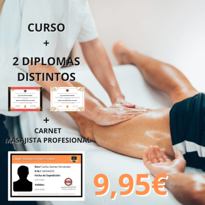 Curso Masajista Profesional (380h)
