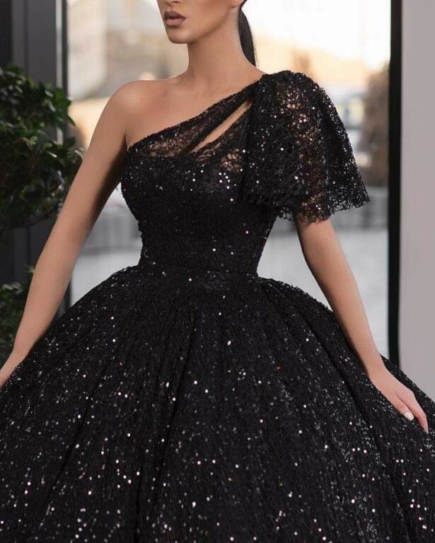 French shiny lycra evening dress