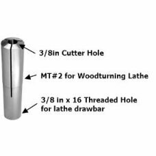 Collet 3/8in 2MT for a Woodturning Lathe Drawbar