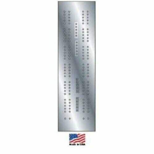Cribbage Board 2-lane Steel Template (Woodworking Kit) Made in the USA