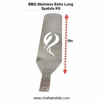 BBQ Grilling Extra Long Spatula Woodturning Kit (Stainless)