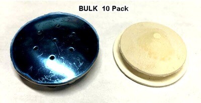 Spice Shaker Stainless Cap and Plug Bulk 10 Pack