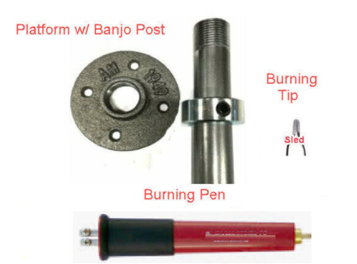 ​Basket Weave Illusion DIY 3pc Sled Burning Pen Kit Woodturning