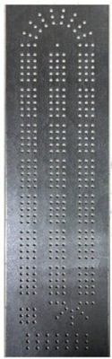 Cribbage Board 3-Lane Steel Template