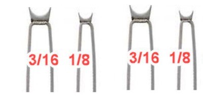 Basket Weave Illusion Burning Bead 1/8 + 3/16 Tips 4 Pack