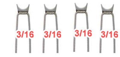 Basket Weave Illusion Burning Bead 3/16in Tips 4 Pack