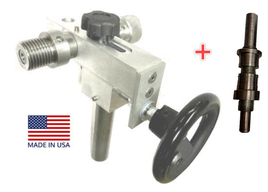 EZ Threading Jig w/ Double Spindle Kit (10tpi Coarse +  16tpi Fine)  Optional - Sphere Cutter Add-on Kit