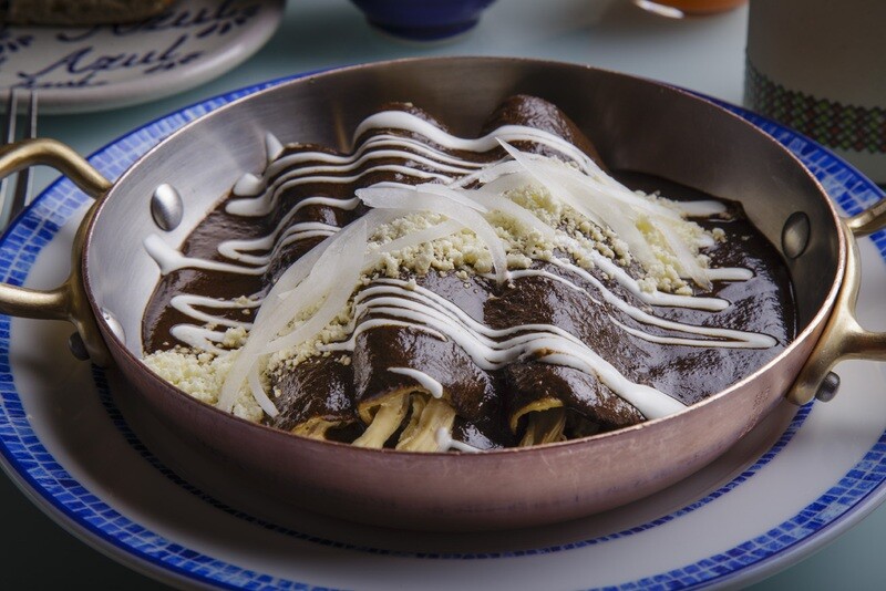 Enchiladas de mole poblano, Puebla