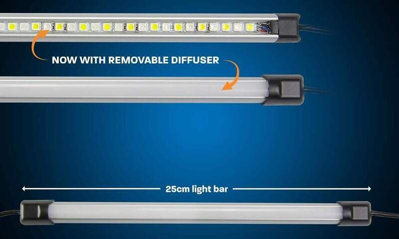 Hard Korr 10&quot; Orange / White LED Light Bar w/ Diffuser