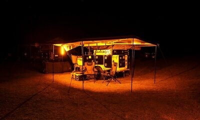 Hard Korr 39" LED Camping Light Bar - Orange & White Dimmable