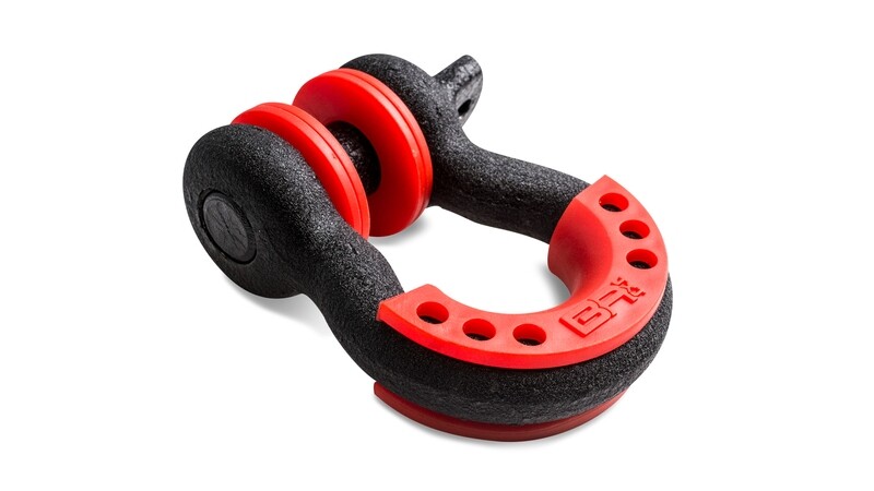 3/4 Black D - Ring w/ Red Isolators