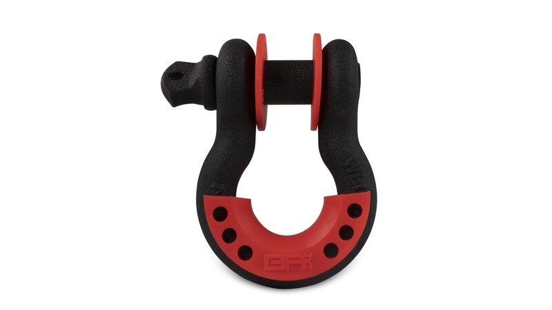3/4 Black D - Ring w/ Red Isolators