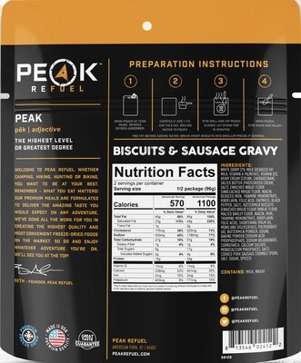 Peak Refuel Biscuits &amp; Gravy