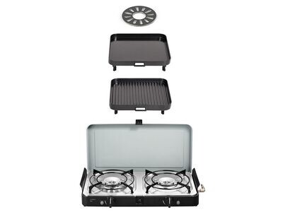 2 Cook 3 Pro Deluxe/ Portable 3 Piece/ Gas Barbeque/ Camp Cooker - By Cadac