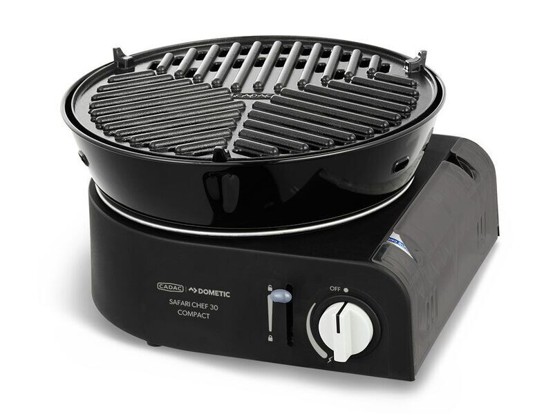 Safari Chef 30 Compact/ Portable 6 Piece/ Gas Barbeque/ Camp Cooker - By Cadac