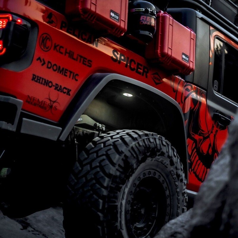 Cyclone V2 LED 6-Light Rock Light Kit - by KC Hilites