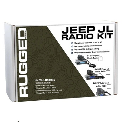 Jeep JL, JLU, JT Two-Way GMRS Mobile Radio Kit