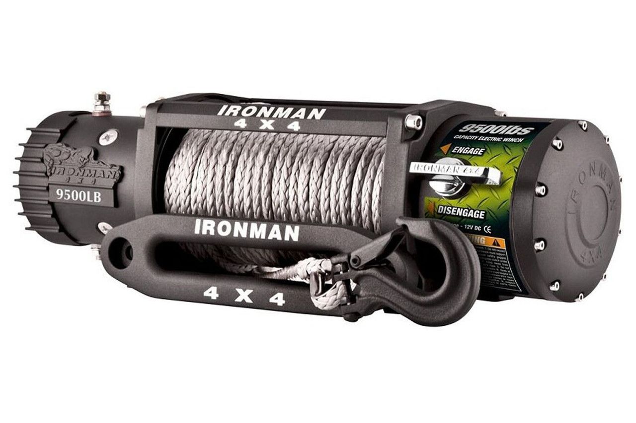 Monster Winch 12V  (Synthetic) - by Ironman4x4