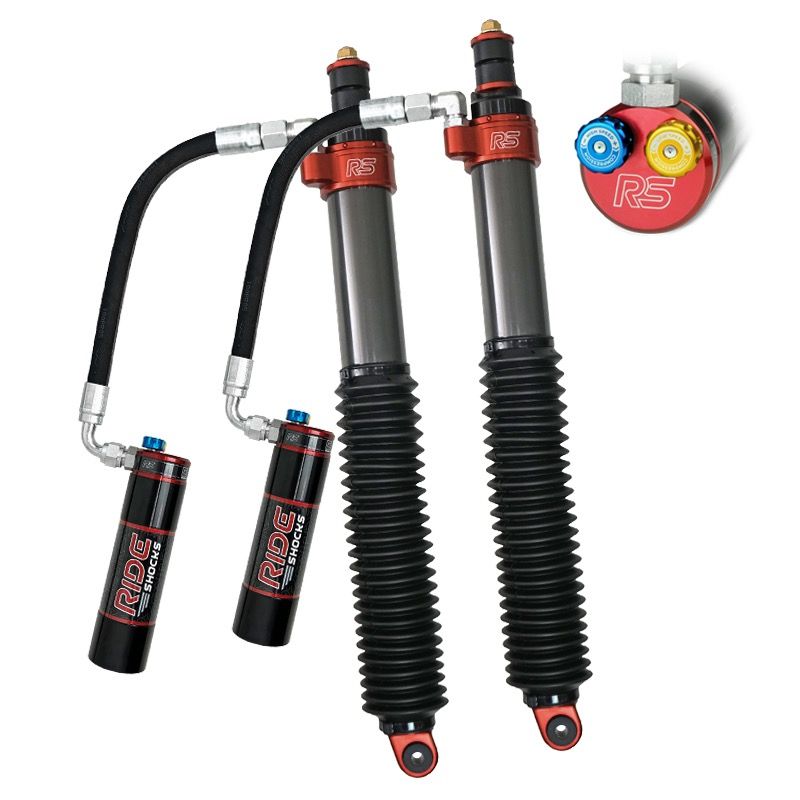 Ride Shocks Front &amp; Rear 2.5″ Shock Package, 2-3″ lift, DPA – 2005-2015 Tacoma Stock Weight